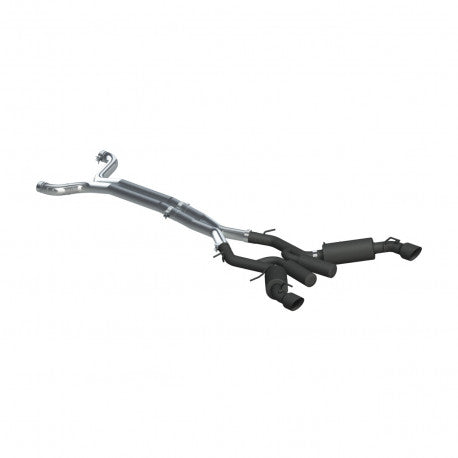 MBRP S7035BLK - Chevrolet 3 Inch Dual Cat Back Exhaust System Armor BLK Series For 16-24 Chevrolet Camaro SS 6 Speed Coupe Only MBRP 2