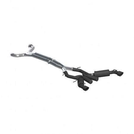 MBRP S7035BLK - Chevrolet 3 Inch Dual Cat Back Exhaust System Armor BLK Series For 16-24 Chevrolet Camaro SS 6 Speed Coupe Only MBRP 2