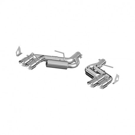 MBRP S7036409 - 3 Inch Dual Axle Back Quad Tips For 16-24 Camaro SS V8 6.2L 17-24 Camaro ZL1 T409 Stainless Steel MBRP