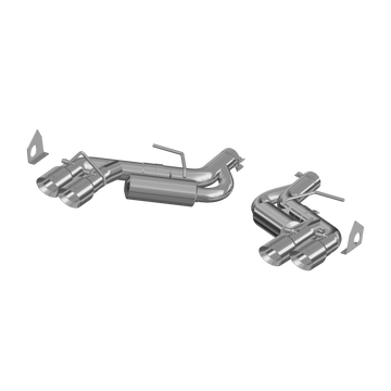 MBRP S7036409 - 3 Inch Dual Axle Back Quad Tips For 16-24 Camaro SS V8 6.2L 17-24 Camaro ZL1 T409 Stainless Steel MBRP