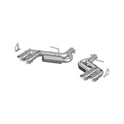 MBRP S7036AL 3 Inch Dual Axle Back Quad Tips Aluminized Steel