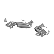MBRP S7036AL 3 Inch Dual Axle Back Quad Tips Aluminized Steel