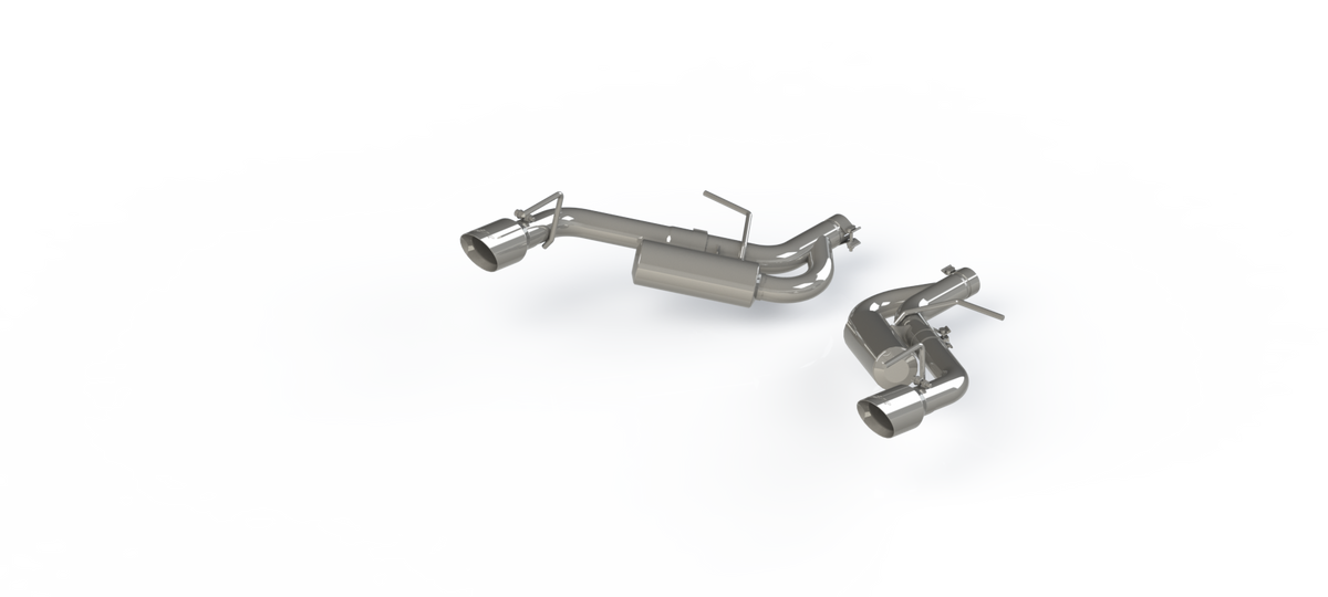 MBRP S7038304 - Exhaust Pipe 2.5 Inch Axle Back Non NPP For 16-24 Camaro 2.0T V6 3.6L T304 Stainless Steel MBRP 1