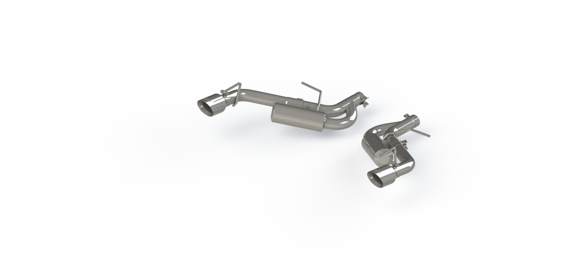 MBRP S7038304 - Exhaust Pipe 2.5 Inch Axle Back Non NPP For 16-24 Camaro 2.0T V6 3.6L T304 Stainless Steel MBRP 1