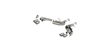 MBRP Exhaust MBRP S7039AL - Chevrolet 2.5 Inch Dual Axle Back NPP Armor Lite For 16-24 Chevrolet Camaro V6 3.6L MBRP
