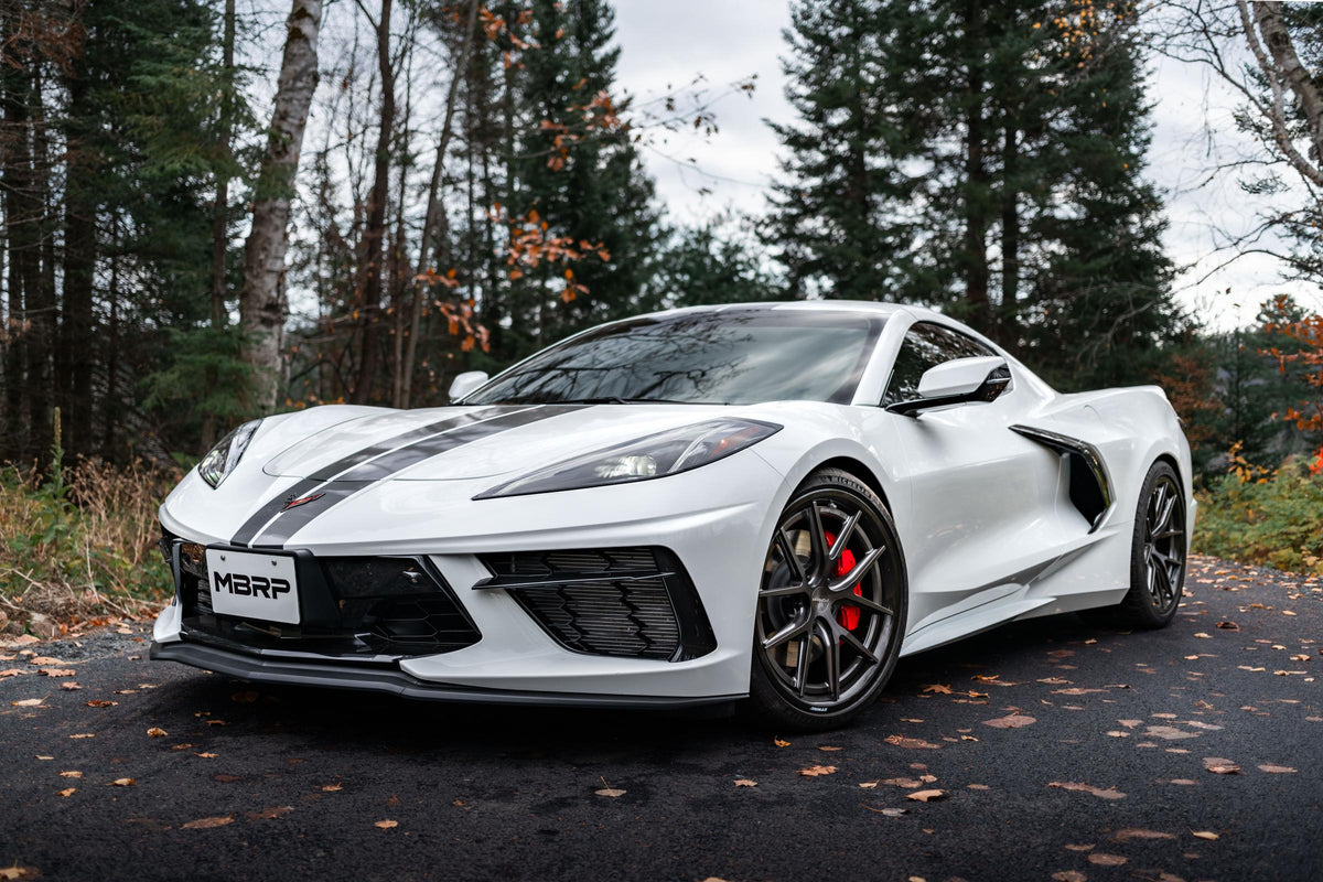 MBRP S70413CF - 20-Present Chevrolet Corvette C8 6.2L Armor Pro Cat-Back Active Exhaust System Quad Rear Outlet with Carbon Fiber Tips MBRP 3