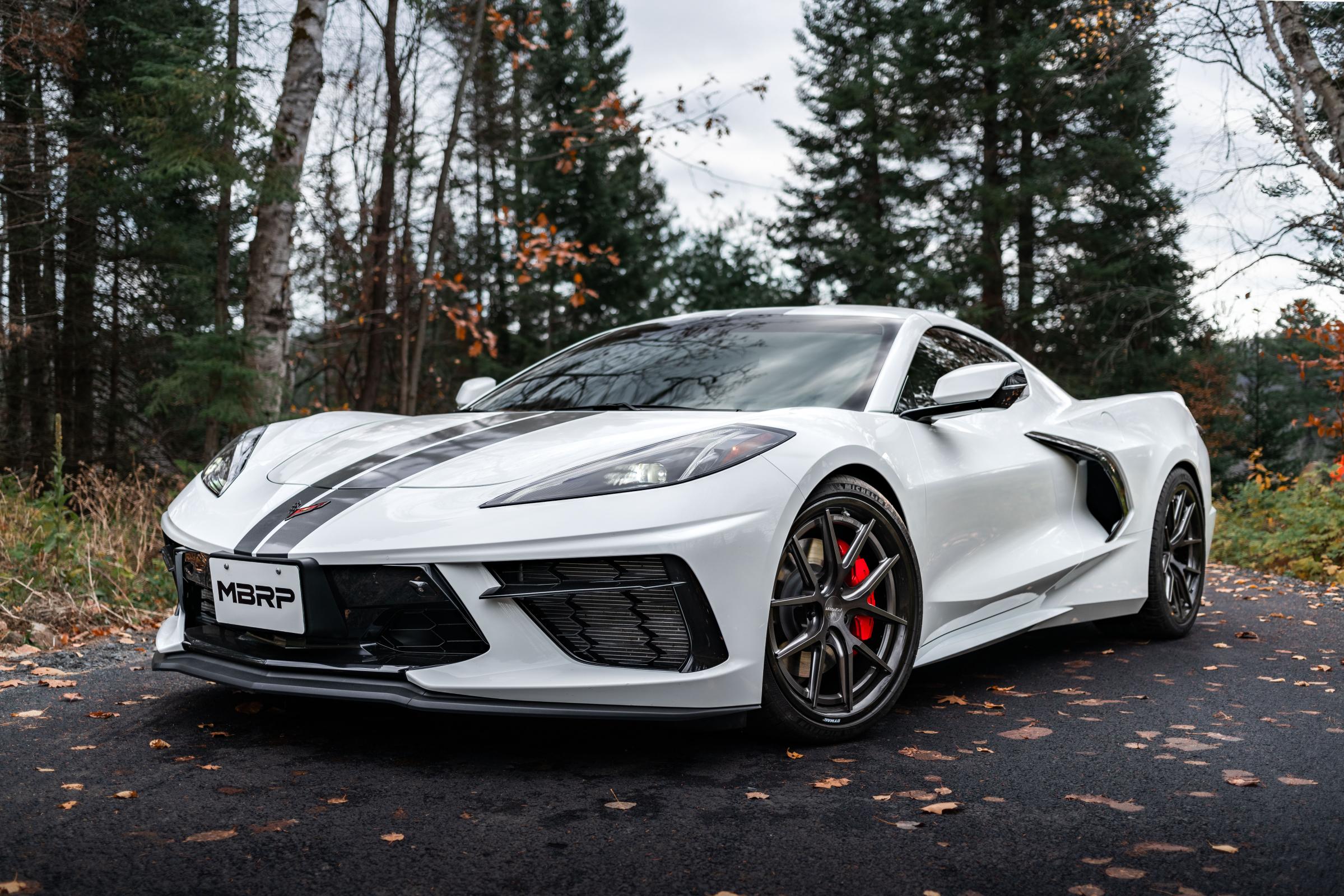 MBRP S70413CF - 20-Present Chevrolet Corvette C8 6.2L Armor Pro Cat-Back Active Exhaust System Quad Rear Outlet with Carbon Fiber Tips MBRP 3