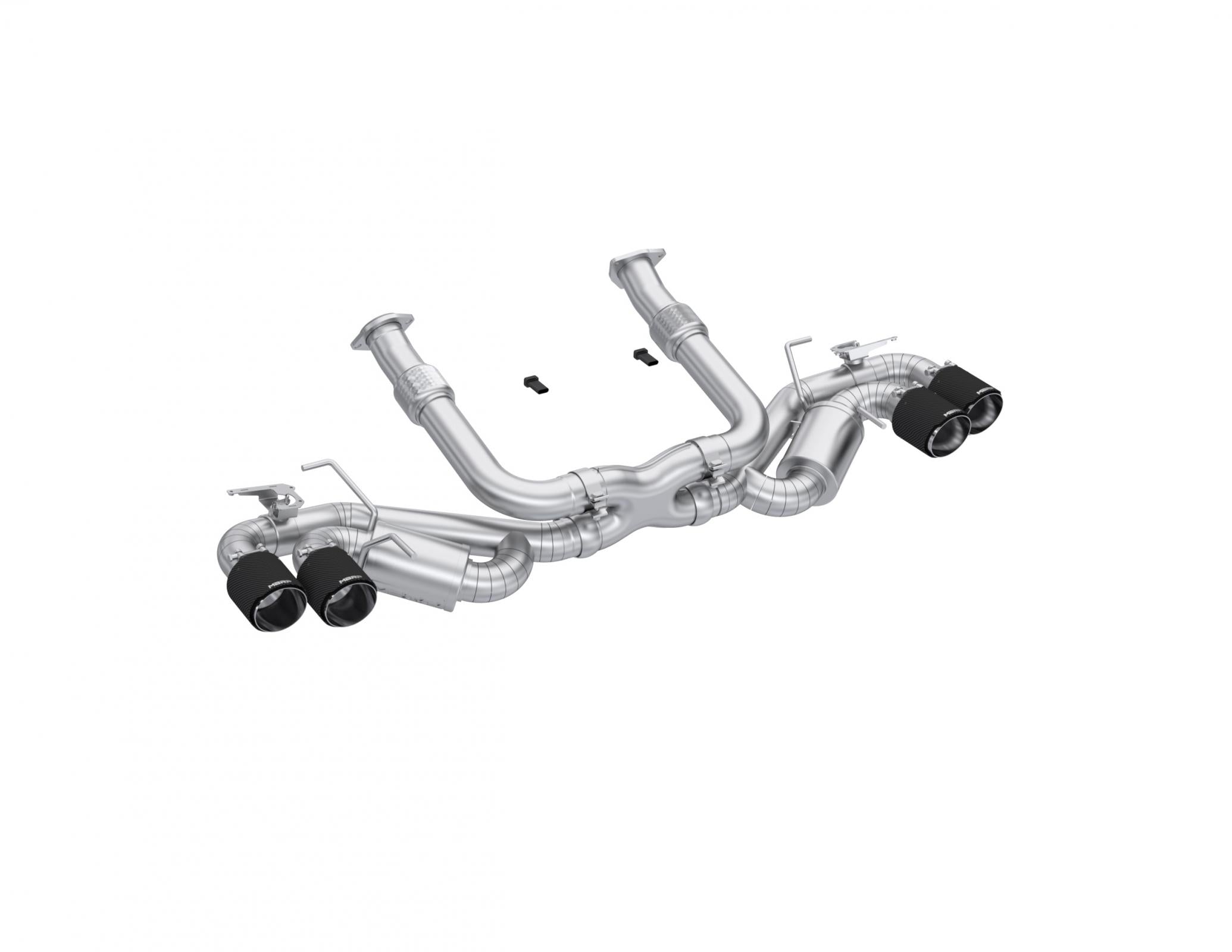 MBRP S70413CF - 20-Present Chevrolet Corvette C8 6.2L Armor Pro Cat-Back Active Exhaust System Quad Rear Outlet with Carbon Fiber Tips MBRP 1