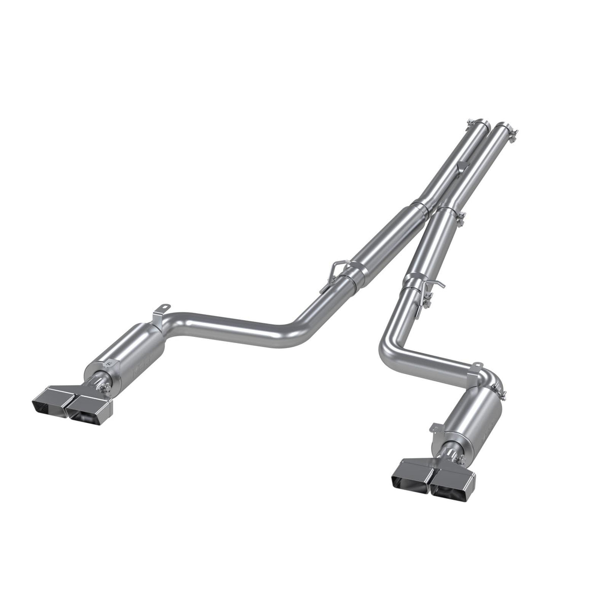 MBRP S7104409 - Cat Back Exhaust System Dual Split Rear T409 Stainless Steel For 09-14 Dodge Challenger RT 5.7L Hemi MBRP 1