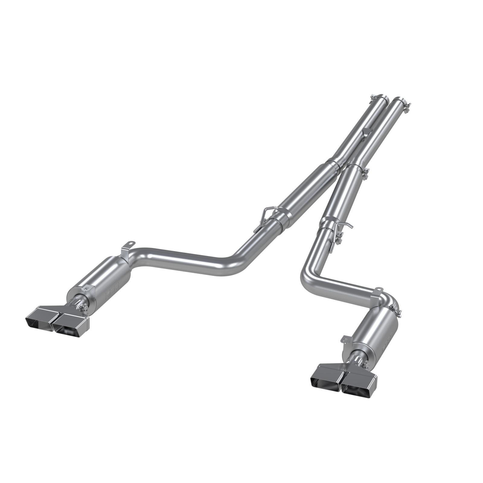 MBRP S7104409 - Cat Back Exhaust System Dual Split Rear T409 Stainless Steel For 09-14 Dodge Challenger RT 5.7L Hemi MBRP 1