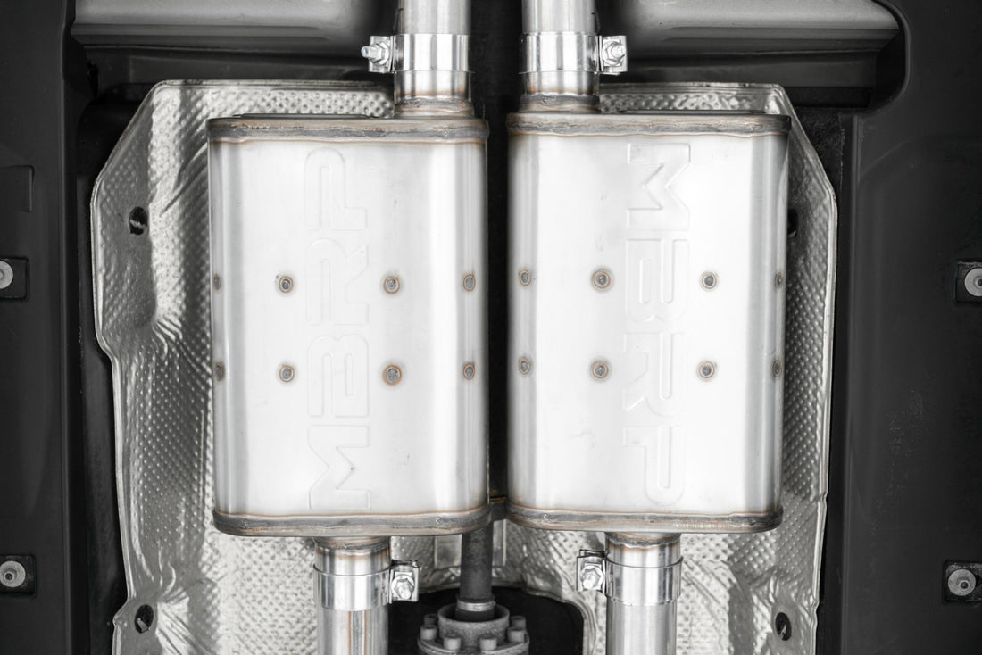 MBRP S71113CF T304 Stainless Steel 2.5 Inch Cat Back Dual Rear Exit Carbon Fiber Tips Exhaust System