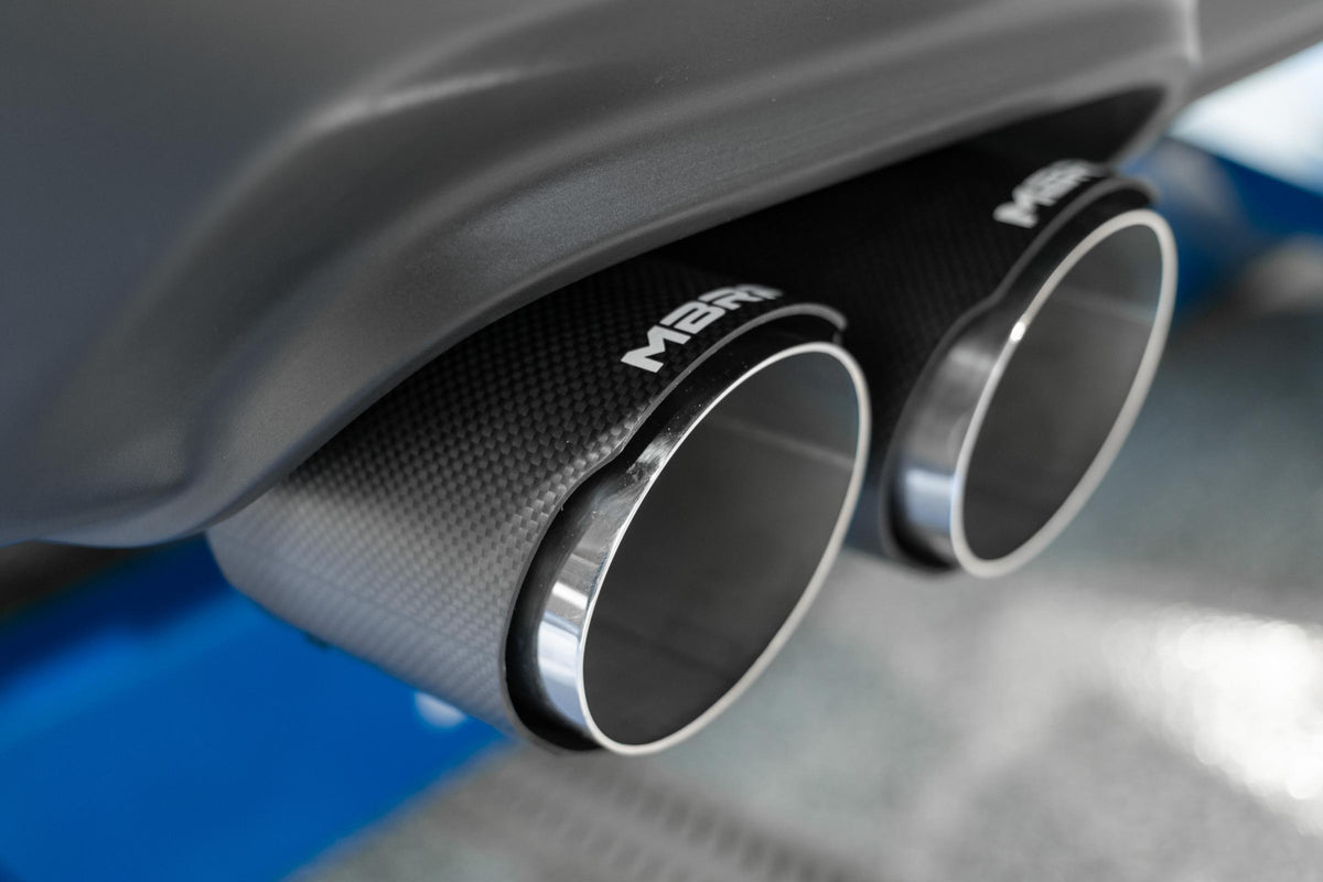 MBRP S7114AL - 15-23 Dodge Challenger Aluminized Steel 3 Inch Dual Cat Back Quad Tips (Race Version) Exhaust System MBRP 5