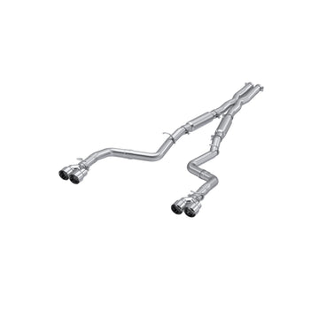 MBRP S7115AL - 2015-2016 Dodge Challenger Aluminized Steel 3 Inch Dual Rear Cat-Back Quad Tips (Street Version) Exhaust System MBRP 1