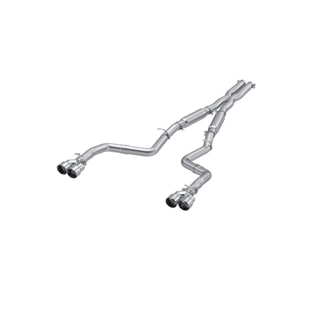 MBRP S7115AL - 2015-2016 Dodge Challenger Aluminized Steel 3 Inch Dual Rear Cat-Back Quad Tips (Street Version) Exhaust System MBRP 1