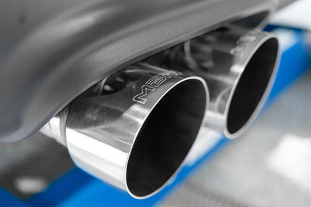 MBRP S7115AL - 2015-2016 Dodge Challenger Aluminized Steel 3 Inch Dual Rear Cat-Back Quad Tips (Street Version) Exhaust System MBRP 3