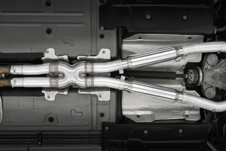 MBRP S7115AL - 2015-2016 Dodge Challenger Aluminized Steel 3 Inch Dual Rear Cat-Back Quad Tips (Street Version) Exhaust System MBRP 5