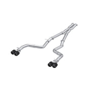MBRP S71163CF T304 Stainless Steel 3 Inch Dual Rear Cat-Back Quad Tips Exhaust System