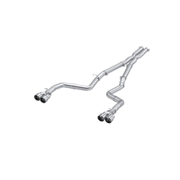 MBRP S7116AL - 2015-2016 Dodge Challenger Aluminized Steel 3 Inch Dual Rear Cat-Back Quad Tips (Race Version) Exhaust System MBRP 1