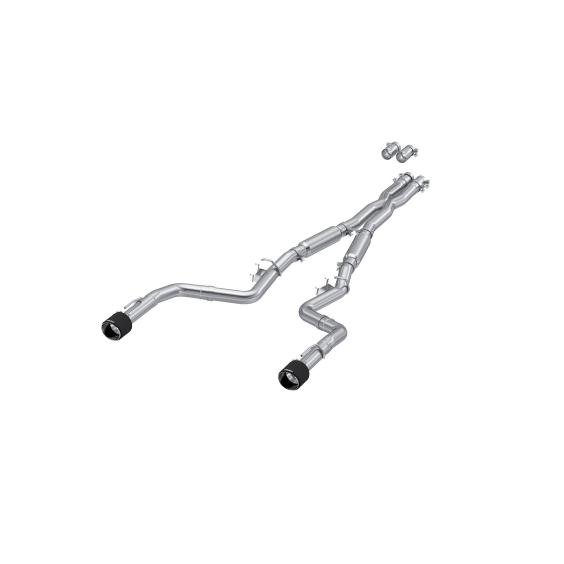 MBRP S71173CF - T304 Stainless Steel 3.0 Inch Cat-Back Dual Rear Street Profile with Dual Carbon Fiber Tips 15-23 Dodge Charger MBRP 1