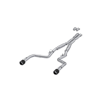 MBRP S71173CF - T304 Stainless Steel 3.0 Inch Cat-Back Dual Rear Street Profile with Dual Carbon Fiber Tips 15-23 Dodge Charger MBRP 1