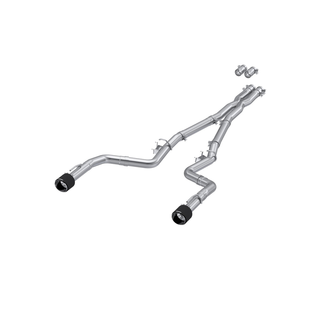 MBRP S71183CF - T304 Stainless Steel 3.0 Inch Cat-Back Dual Rear Race Profile with Dual Carbon Fiber Tips 15-23 Dodge Charger MBRP