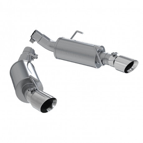 MBRP S7200304 - Dual Mufflers Axle Back Split Rear T304 Stainless Steel For 05-10 Ford Mustang GT 4.6L MBRP 2