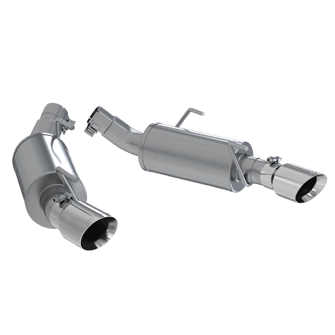 MBRP S7200AL - Dual Mufflers Axle Back Split Rear For 05-10 Ford Mustang GT 4.6L MBRP