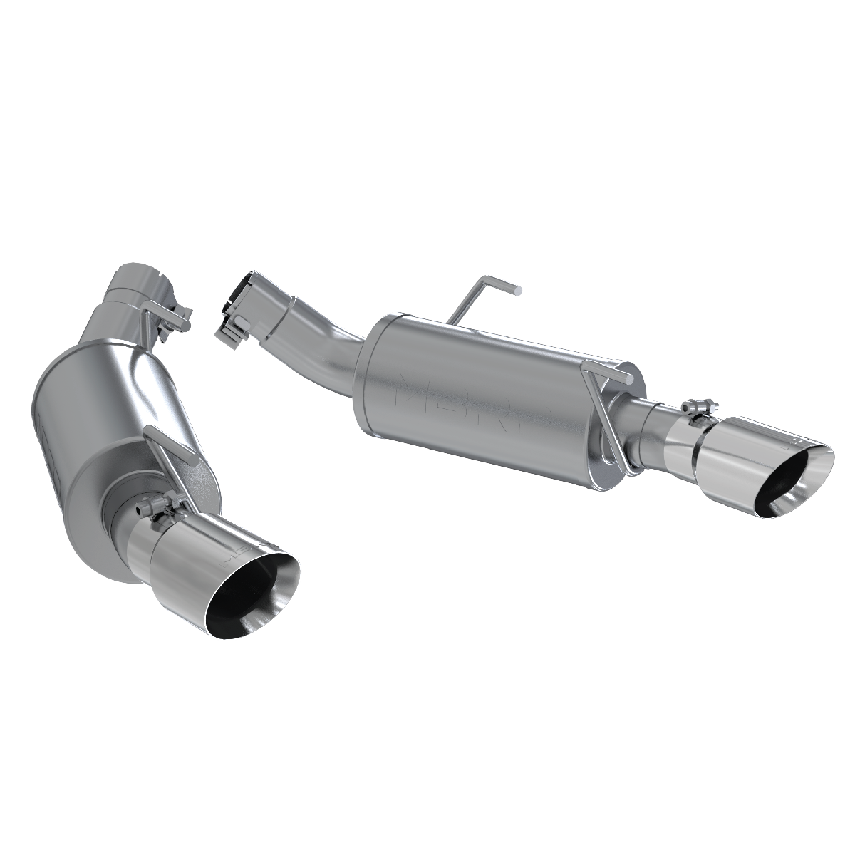 MBRP S7200AL - Dual Mufflers Axle Back Split Rear For 05-10 Ford Mustang GT 4.6L MBRP