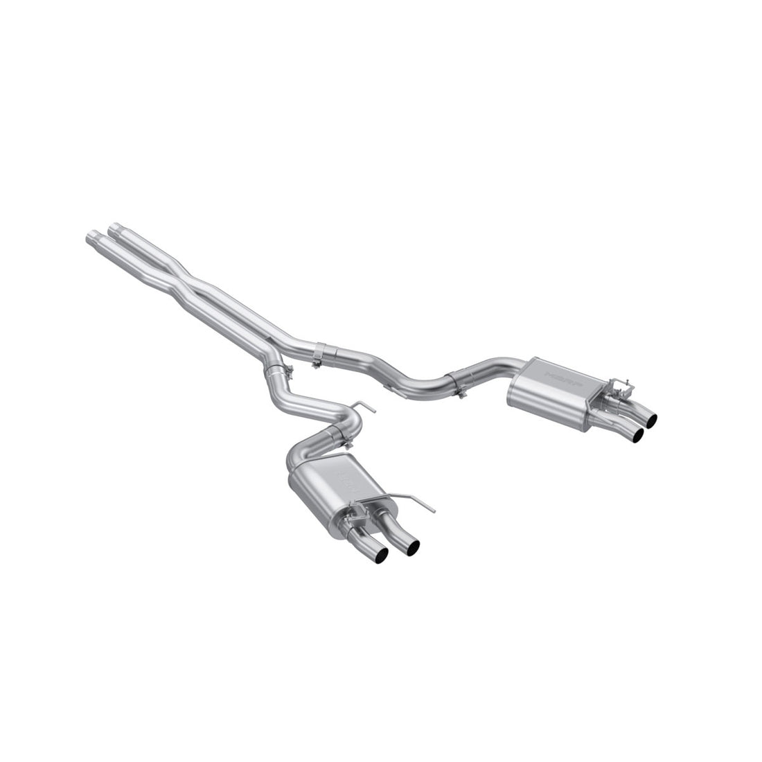 MBRP S7201304 - Mustang 3 Inch Cat Back Exhaust System Dual Quad Split Rear Exit For 16-20 Ford GT350/GT350R Armor Pro Series MBRP