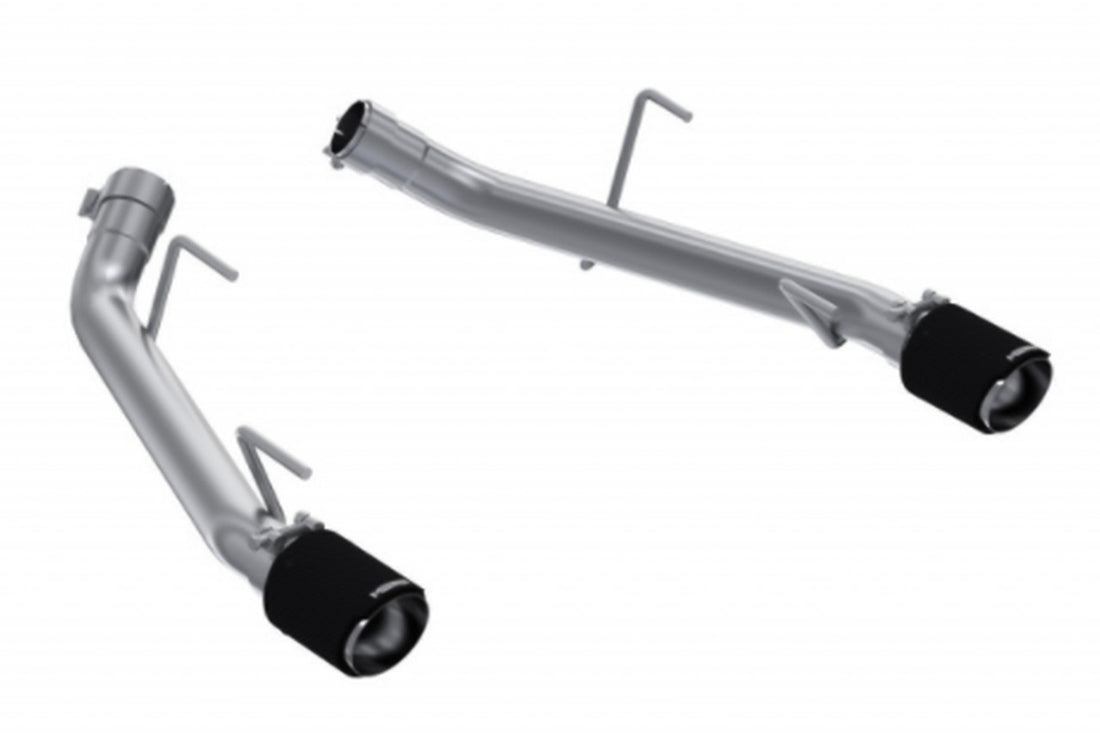 MBRP S72023CF T304 Stainless Steel 2.5 Inch Axle-Back Carbon Fiber Tips Race Version