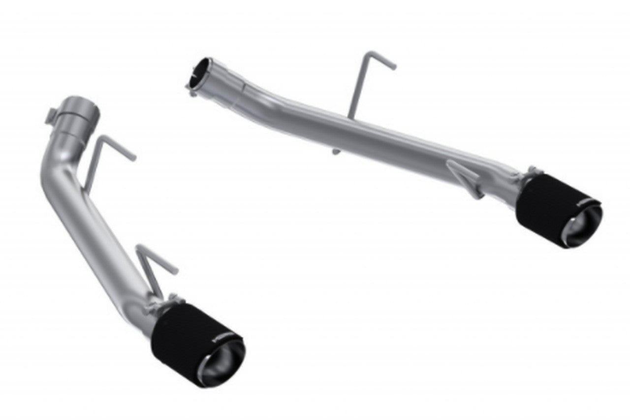 MBRP S72023CF T304 Stainless Steel 2.5 Inch Axle-Back Carbon Fiber Tips Race Version