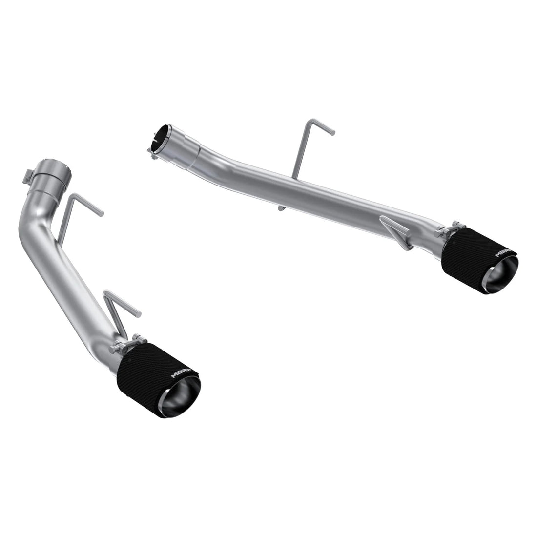 MBRP S72023CF T304 Stainless Steel 2.5 Inch Axle-Back Carbon Fiber Tips Race Version