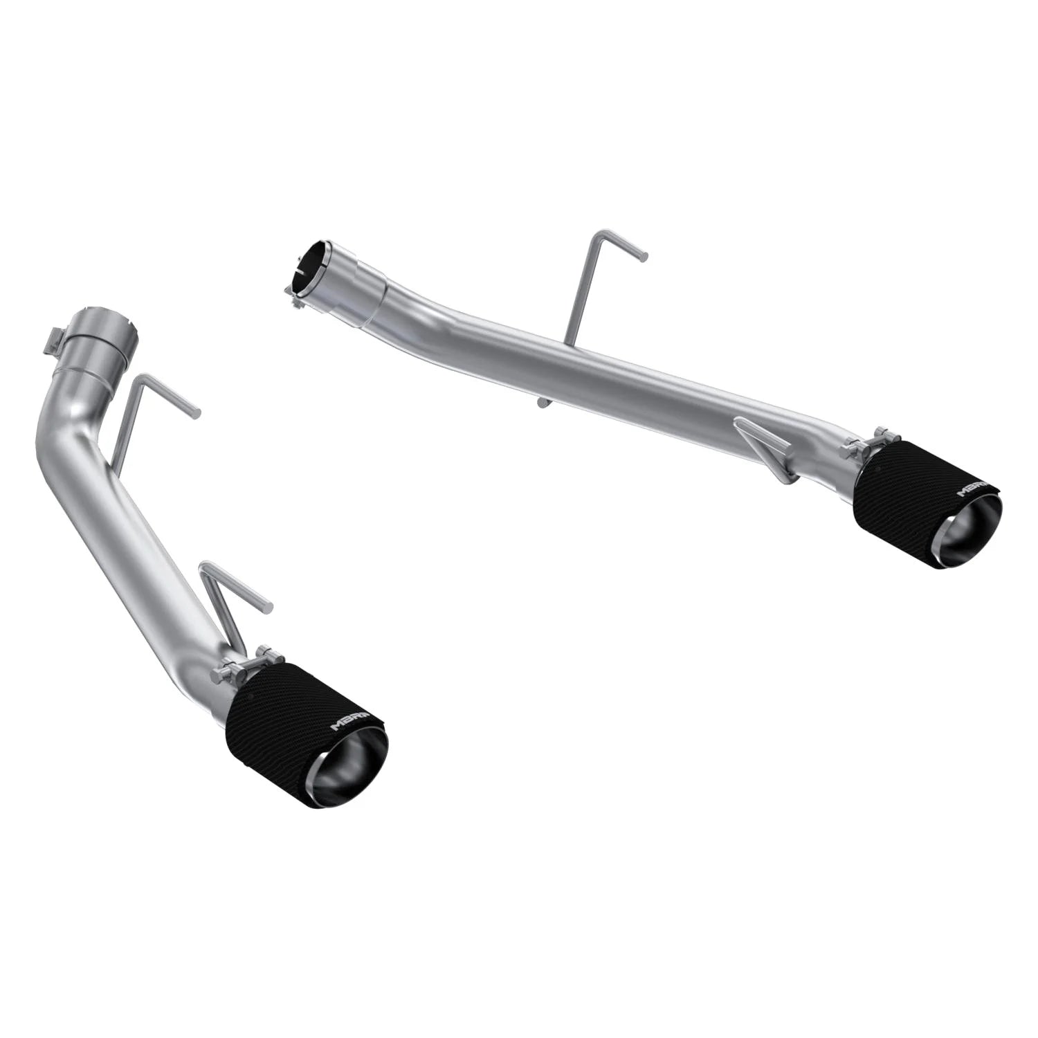 MBRP S72023CF T304 Stainless Steel 2.5 Inch Axle-Back Carbon Fiber Tips Race Version