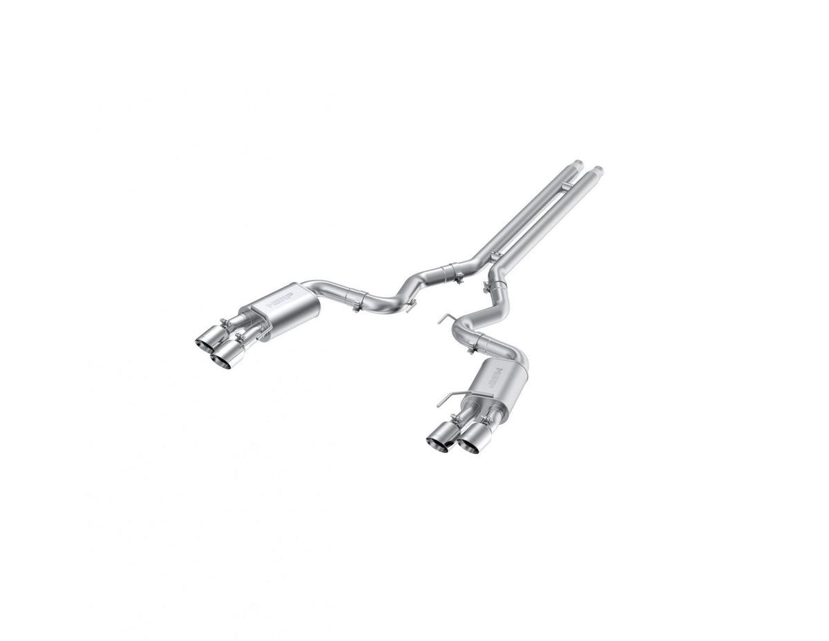 MBRP S7205304 - 3 Inch Cat Back Exhaust System For 18-23 Ford Mustang GT 5.0L With Quad 4 Inch Dual Wall Tips Street Version T304 Stainless Steel MBRP 1
