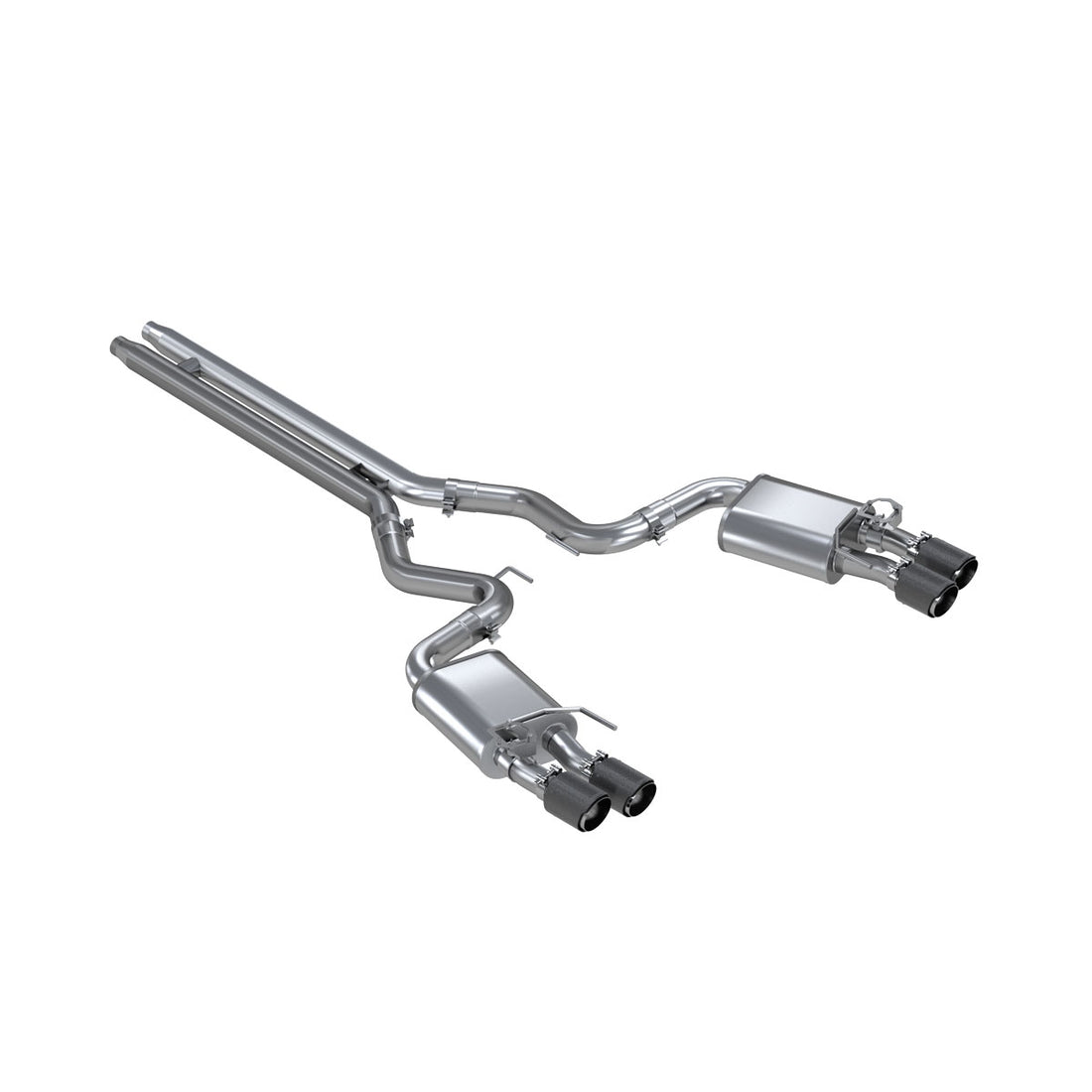 MBRP S72093CF - MBRP 3 Inch Cat-Back Active Exhaust With Carbon Fiber Tips Armor Pro Series For 18-23 Ford Mustang GT 5.0L MBRP