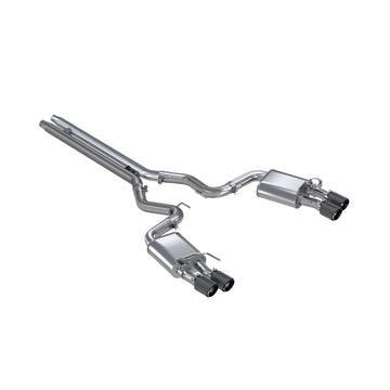 MBRP S72093CF - MBRP 3 Inch Cat-Back Active Exhaust With Carbon Fiber Tips Armor Pro Series For 18-23 Ford Mustang GT 5.0L MBRP