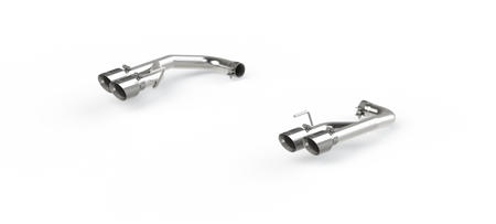 MBRP S7211304 - Exhaust Pipe 2.5 Inch Axle Back With Quad 4 Inch Dual Wall Tips For 18-23 Ford Mustang GT 5.0L Non Active Exhaust T304 Stainless Steel MBRP 1