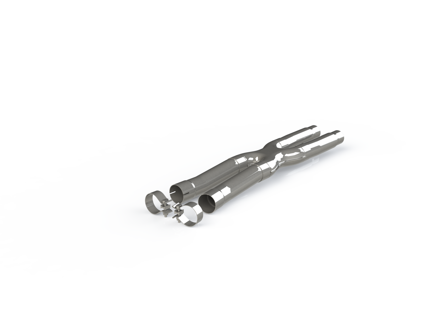 MBRP S7213409 - 2.5 Inch Exhaust Resonator Bypass X-Pipe For 15-Up Ford Mustang GT 5.0L MBRP