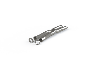 MBRP S7213409 - 2.5 Inch Exhaust Resonator Bypass X-Pipe For 15-Up Ford Mustang GT 5.0L MBRP