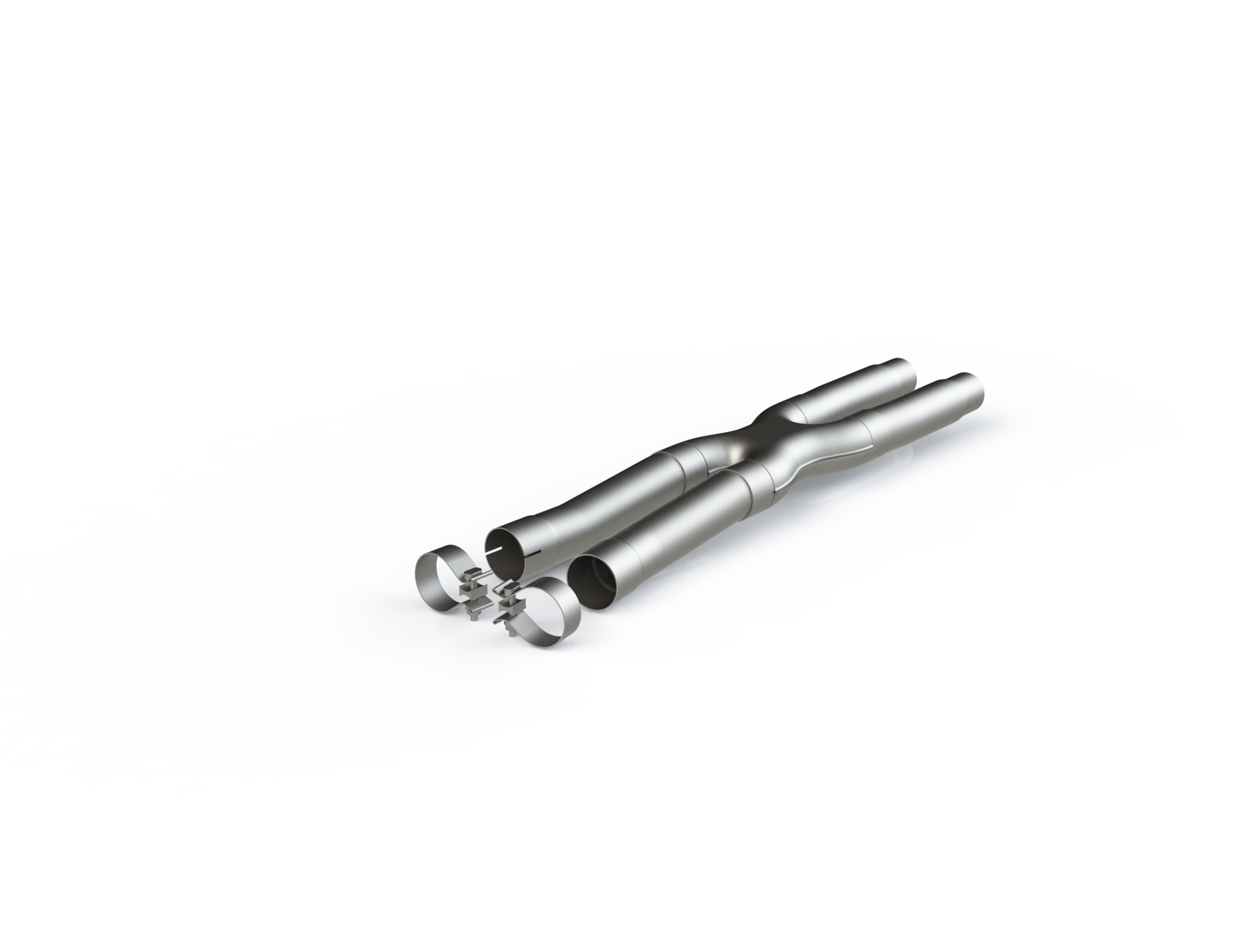 MBRP S7213AL - 2.5 Inch Exhaust Resonator Bypass X-Pipe Aluminized Steel For 15-Up Ford Mustang GT 5.0L MBRP