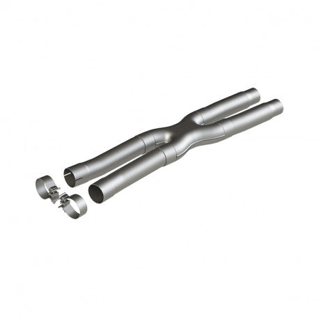 MBRP S7213AL - 2.5 Inch Exhaust Resonator Bypass X-Pipe Aluminized Steel For 15-Up Ford Mustang GT 5.0L MBRP