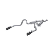 MBRP S7221ALBT - 1999-2004 Ford Mustang GT/ Mach 1 4.6L Aluminized Steel 2.5 Inch Cat-Back Dual Rear Exit with Black Tips MBRP 1