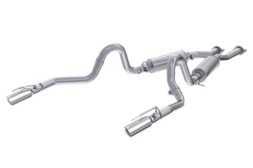 MBRP S7221AL - 1999-2004 Ford Mustang GT/ Mach 1 4.6L Aluminized Steel 2.5 Inch Cat-Back Dual Rear Exit MBRP