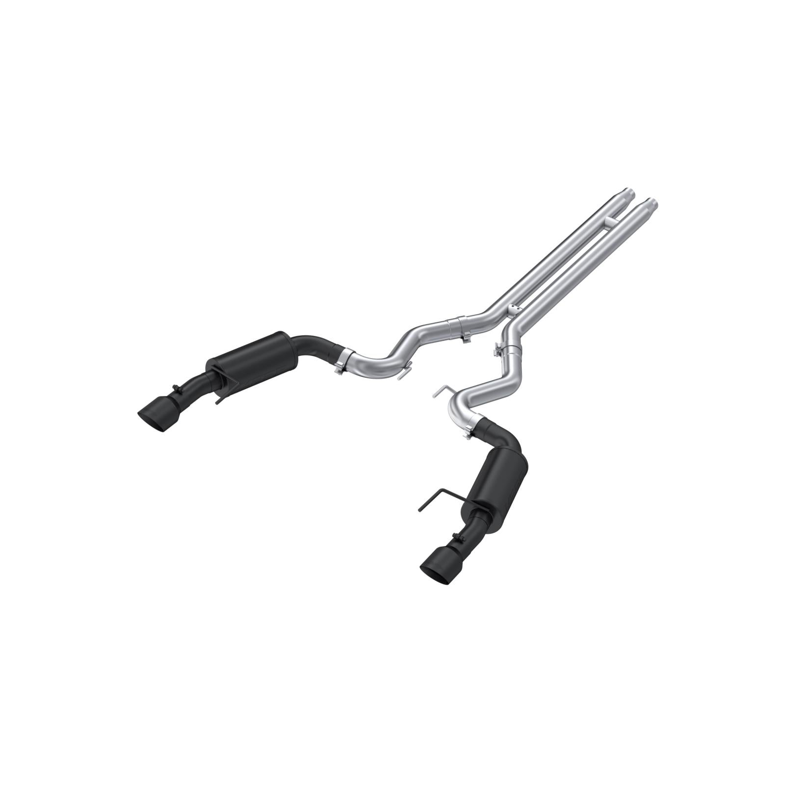 MBRP S7239BLK 3 Inch Cat Back Exhaust Dual Split Rear Street Version 4.5 Inch Tips Armor BLK