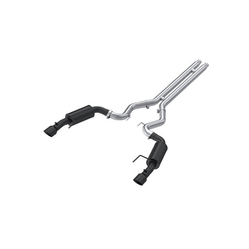 MBRP S7239BLK 3 Inch Cat Back Exhaust Dual Split Rear Street Version 4.5 Inch Tips Armor BLK