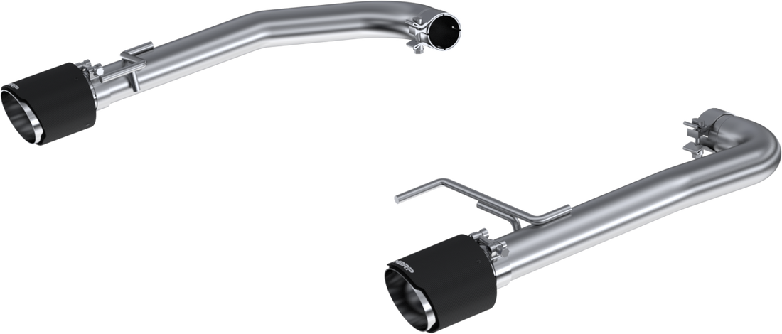 MBRP S72473CF Armor Pro T304 Stainless Steel 2.5 Inch Axle-Back Dual Split Rear With Carbon Fiber Tips