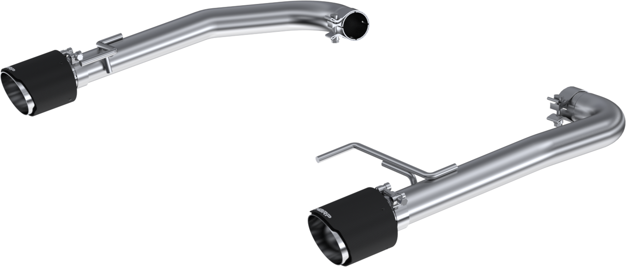 MBRP S72473CF Armor Pro T304 Stainless Steel 2.5 Inch Axle-Back Dual Split Rear With Carbon Fiber Tips