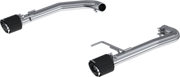 MBRP S72473CF Armor Pro T304 Stainless Steel 2.5 Inch Axle-Back Dual Split Rear With Carbon Fiber Tips