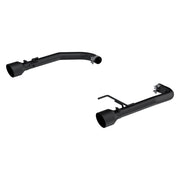 MBRP S7247BLK Armor BLK Black-Coated Aluminized Steel 2.5 Inch Axle-Back Dual Split Rear With Black Tips