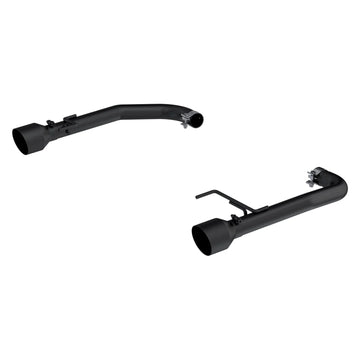 MBRP S7247BLK Armor BLK Black-Coated Aluminized Steel 2.5 Inch Axle-Back Dual Split Rear With Black Tips